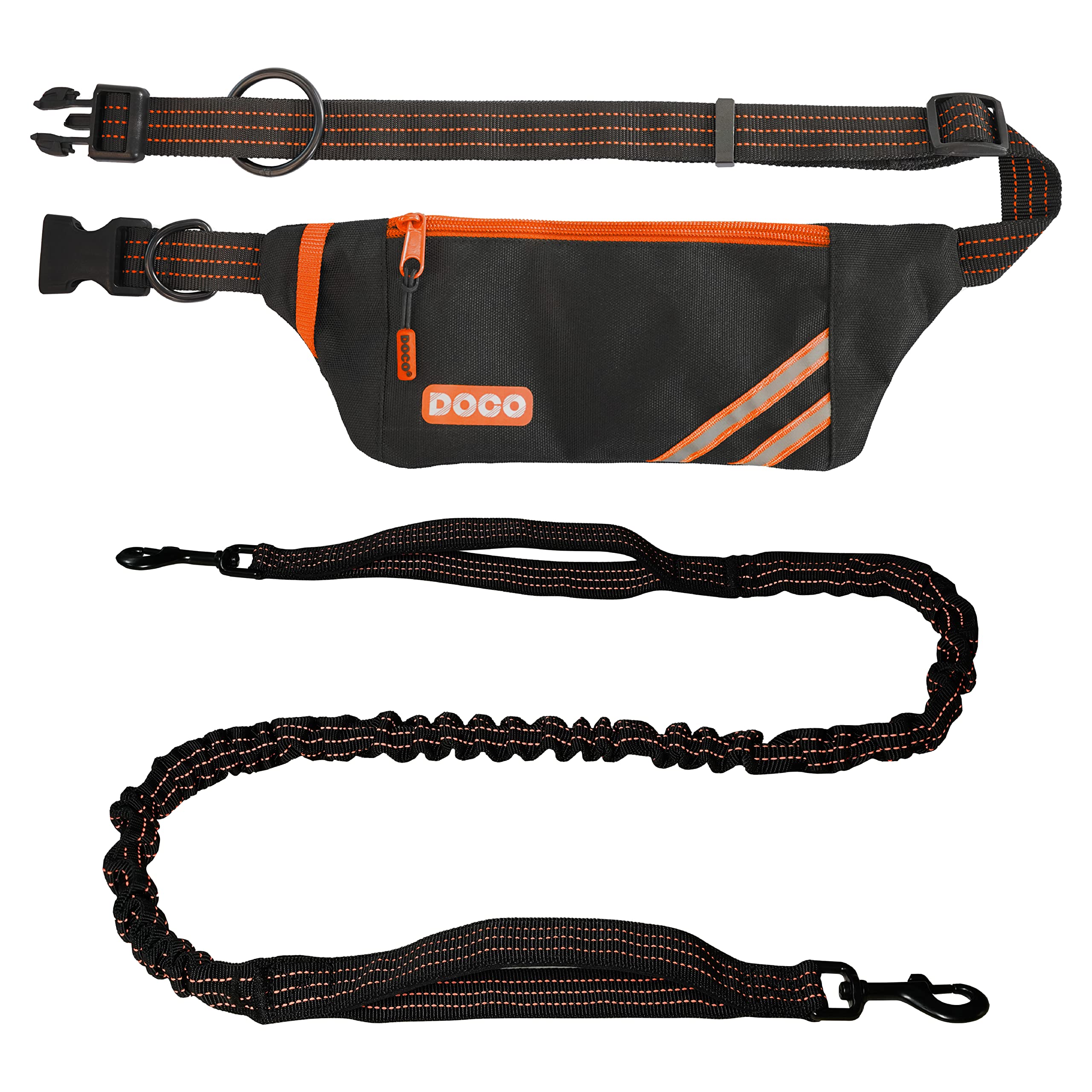 Laisse pour la marche et jogging avec chien DOCO Lite ceinture S8