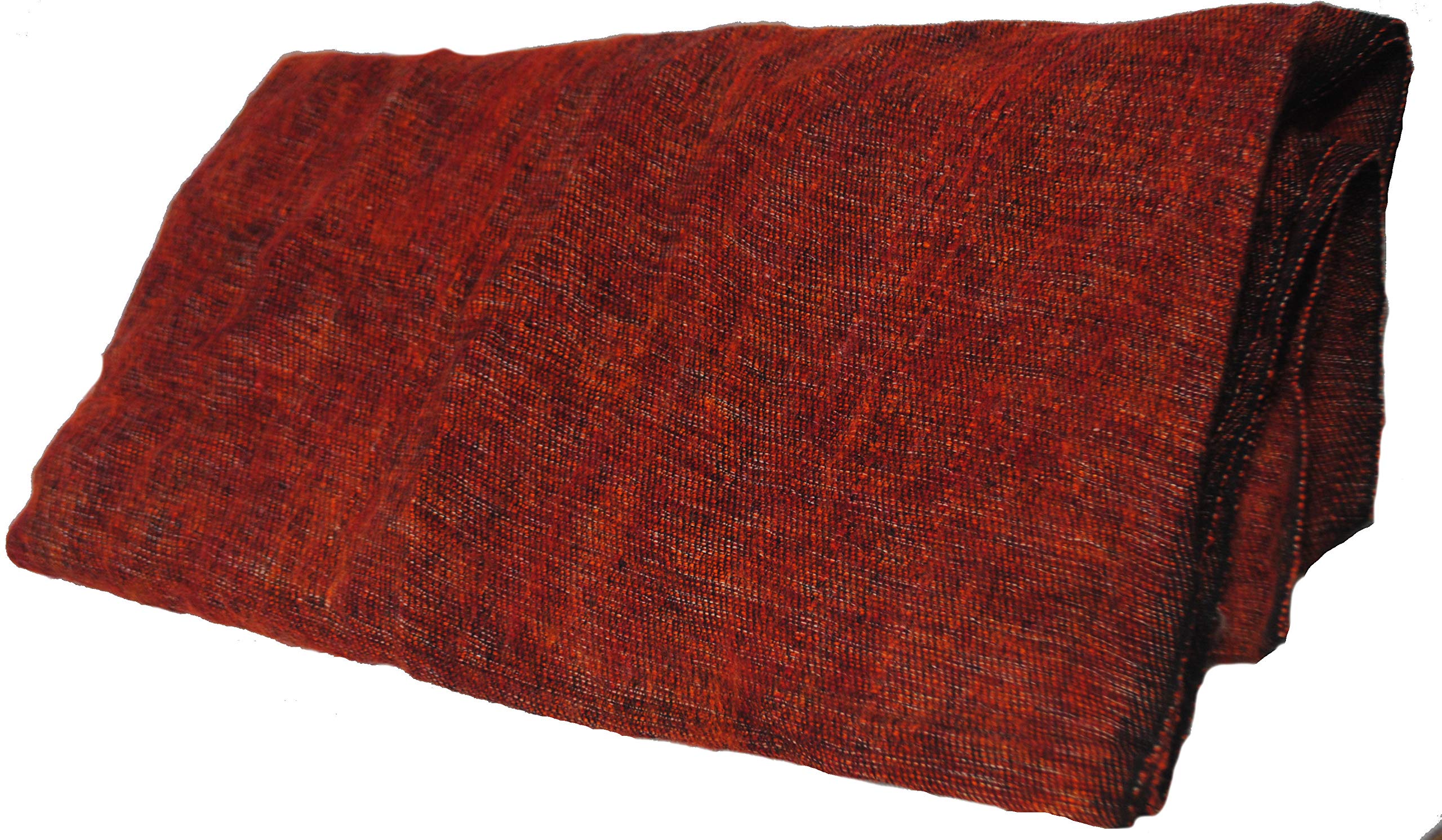 Tcv Unisex Orange Fair Trade Tibetan Yak Wool Woollen Shawl/Blanket 1.8M X 0.8M (Orange)