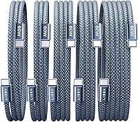 Vista 9 de LISEN Cable USB C, paquete de 5 cables USBC a USBC [0.5 pies] para iPhone 17 16e 15 Pro Max, cable de carga rápida de 60 W C a C para Galaxy Negro