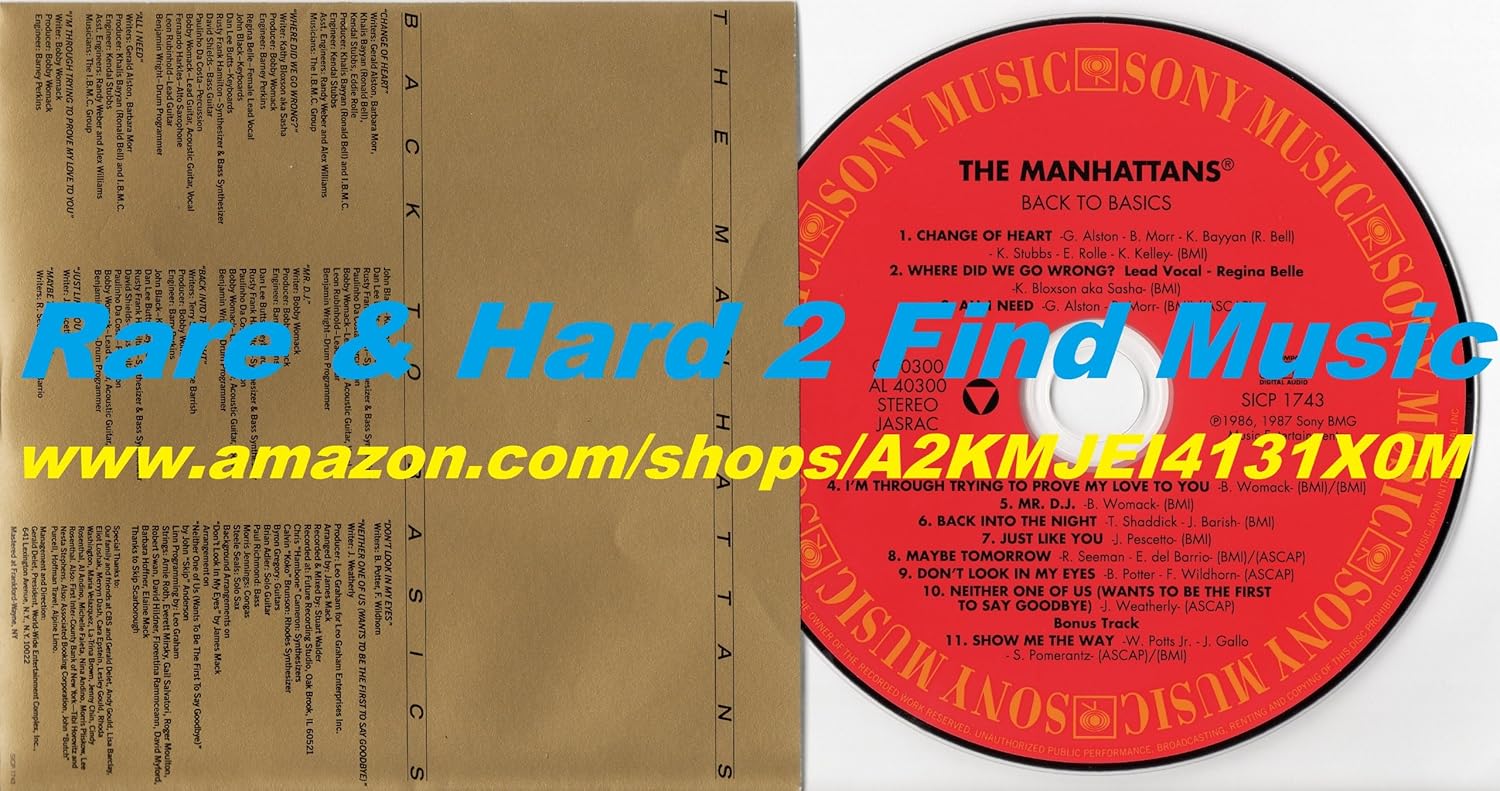 MANHATTANS THE MANHATTANS - Back To Basics - Disque CD