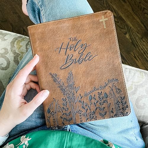 Miniatura 2 de Hand Lettered and Laser Engraved NIV Journaling Bible, Personalized Gift, Custom Name Engraving Available