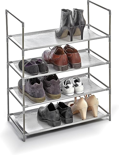 Domopak Living 8001410073433 Cabinet 4 Shelves Plastic/Steel/Polypropylene Grey 28.5 x 58,2 x 70 cm