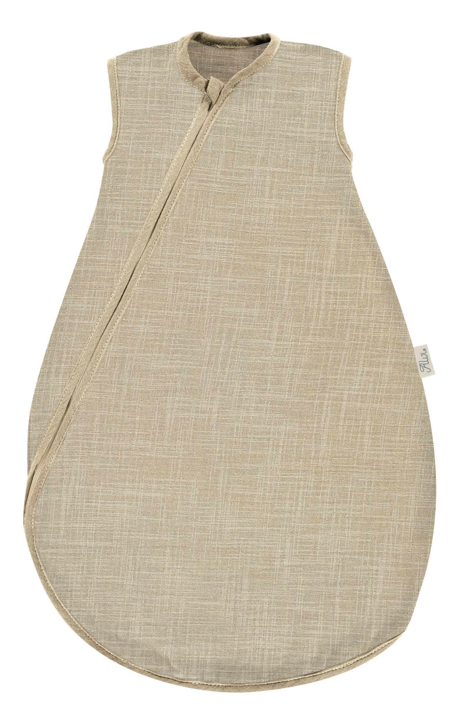 Kinderhaus Blaubär Alvi Kinderschlafsack Sommertraum & Windel Blaubaer | Sommerschlafsack | Leichter Baumwollschlafsack TOG-Wert 0,5 | Mull Baby Schlafsack ohne Ärmel | Außensack für Jungen & Mädchen