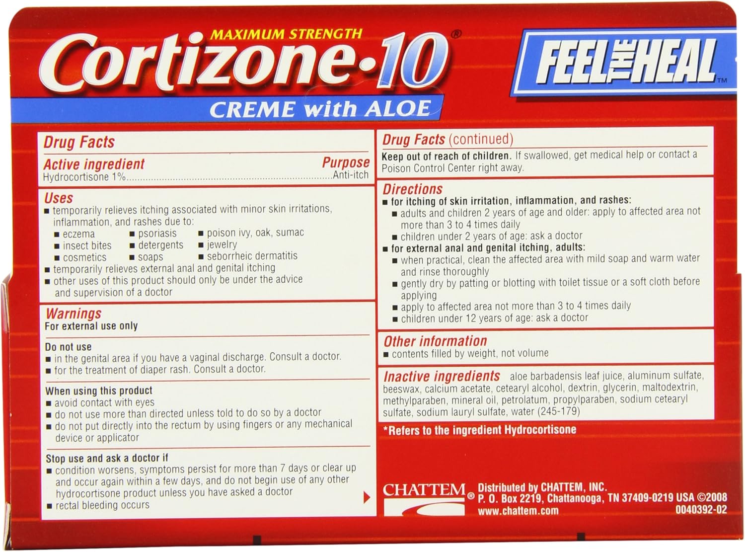 Cortizone-10 Max Strength Cortizone-10 Crme, 2oz Boxes (Pack of 2)