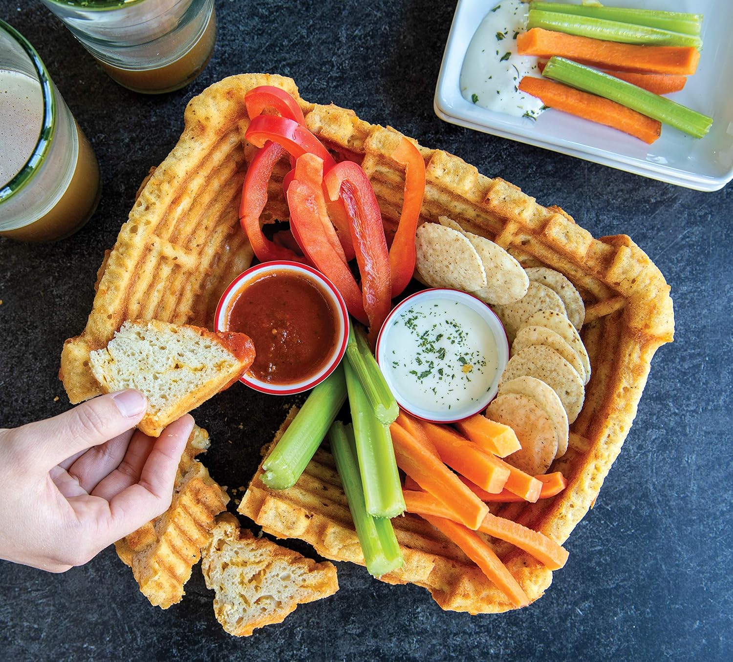 Nordic Ware Stadium Cake Pan, 9-Cup, Metallic Blue - Image 2