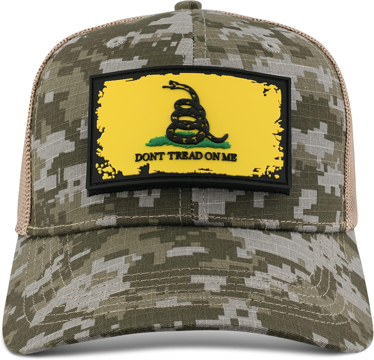 American Flag Hat Military Hat with Interchangeable Hat Patches Dont Tread on Me Tactical Trucker Hat