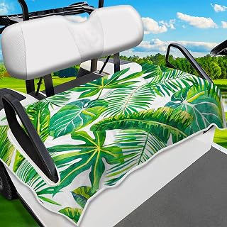 Golf Cart Seat Covers, Unique Golf Cart Seat Towel Blanket for All EZGO, Yamaha, Club Cars, Icon and More Cart Front Seat, 100% Microfiber Keeps Seat Cool and Comfortable, 51'' x 31''