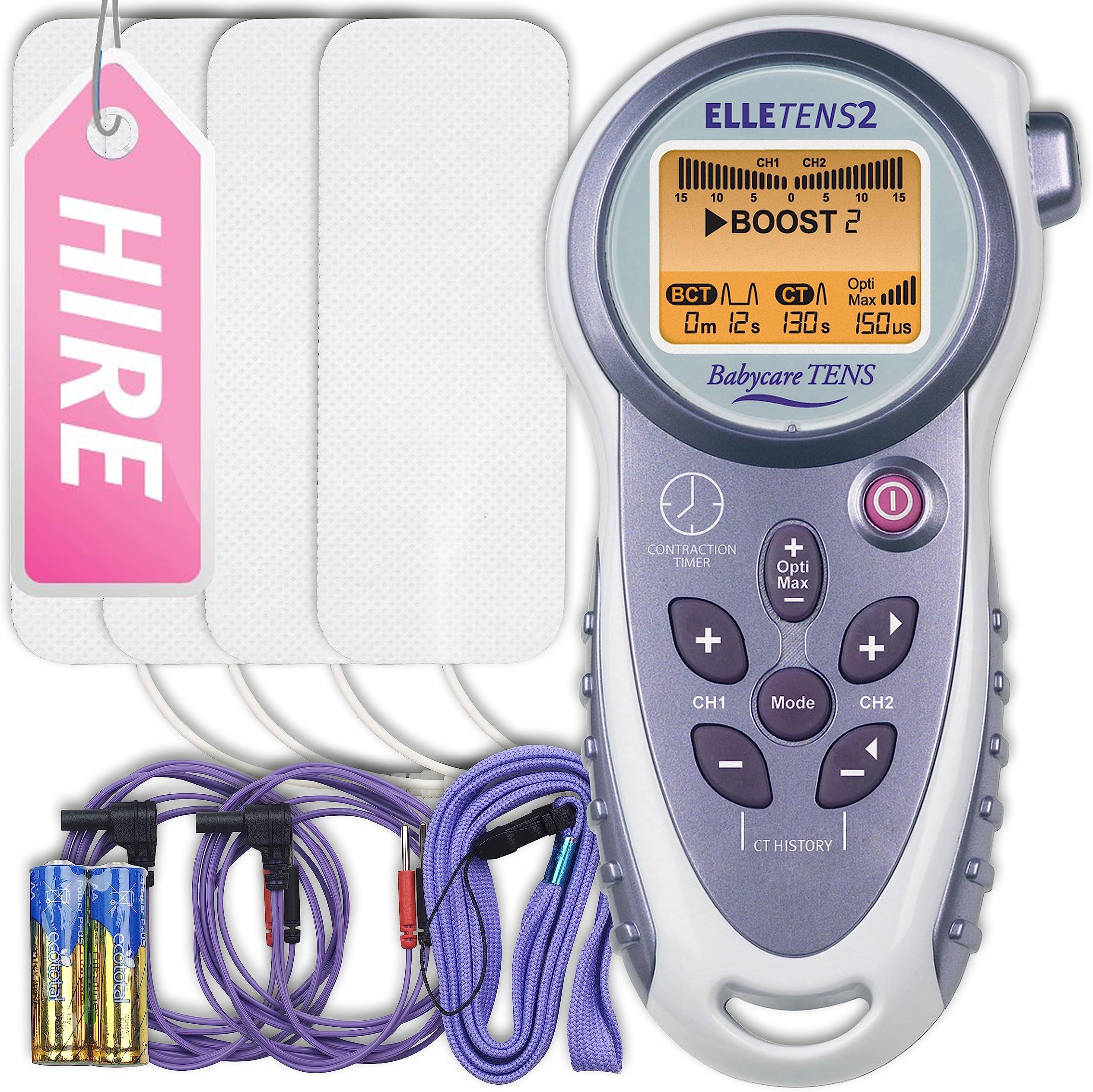 Certified Elle TENS 2 Hire Service. 7 Week Rental from The Creators of The UK's No. 1 Most Trusted Maternity TENS Company. Free Returns.
