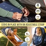 TREKOLOGY ALUFT Pro Inflatable Travel Pillow with Removable Foam-Padded Washable Cover - Quiet Soft-Touch Surface, Adjustable Firmness, Packs Palm-Size for Plane, Car, Camping & Backpacking