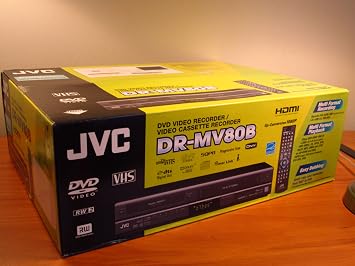 JVC DR-MV80B DVD Video Recorder/VHS Video Cassette Recorder Combination Unit