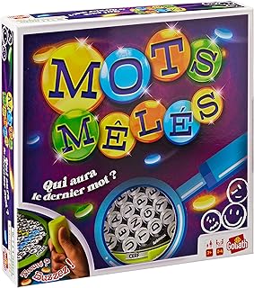 Goliath - MOTS MÊLÉS - Jeu de Société Famille dès 7 Ans - Jeux de Mots Mêlés Revisités Fun - Trouvez le Mot Caché puis Buzzez - Développe Observation et de Rapiditié - 2 à 4 joueurs - En Français