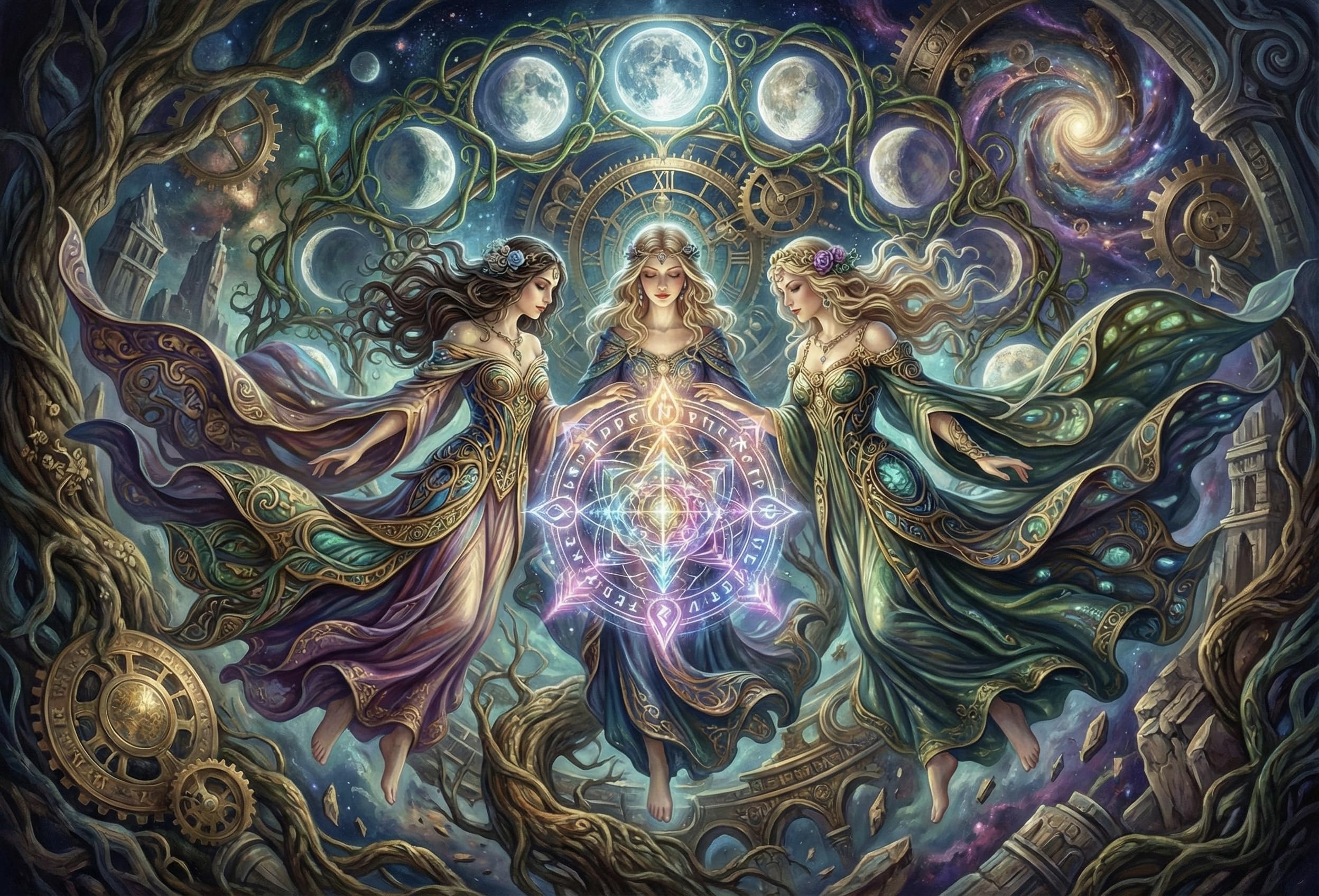 Art Nouveau Goddess Jigsaw Puzzle 1000 Pieces, Fun Table Game — image 1