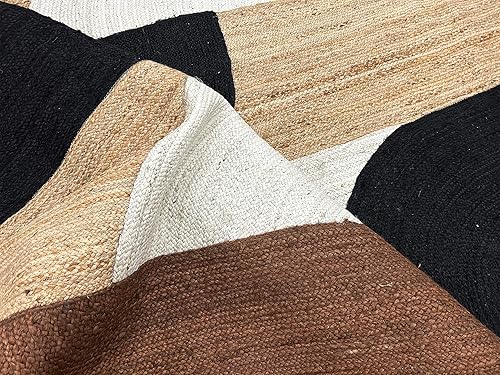 Miniatura 7 de ARTS OF JAIPUR Collection - Alfombra de pasillo de 3 x 10 pies trenzada a mano, alfombra grande de yute respetuosa con el medio ambiente, alfombra