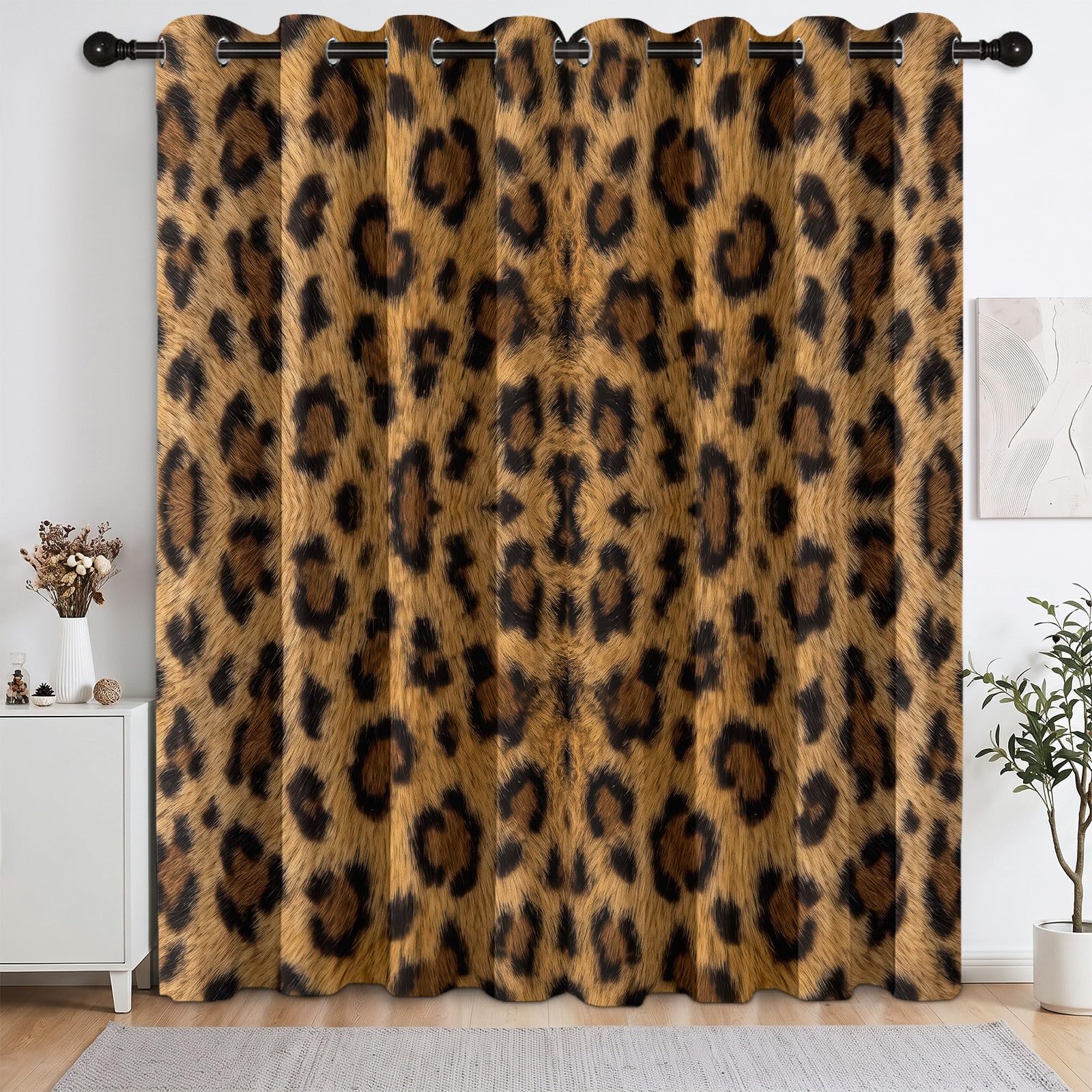 Generisch Vorhang Modern Wildtiere Blickdicht Gardinen 245 x 140 cm (H x B)