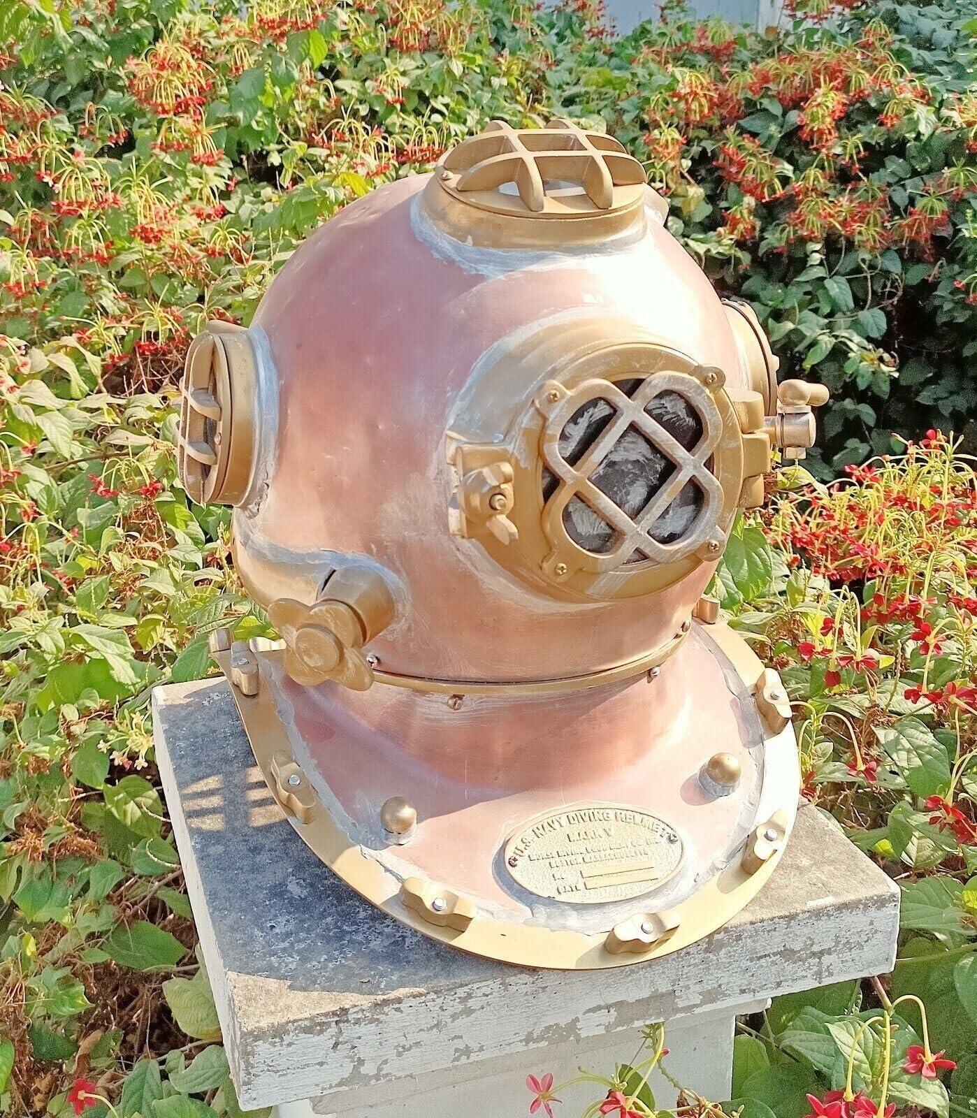 Generic US Navy Mark V Diving Helmet Replica Deep Sea Gift for Collectors & Enthusiasts, As shown in image