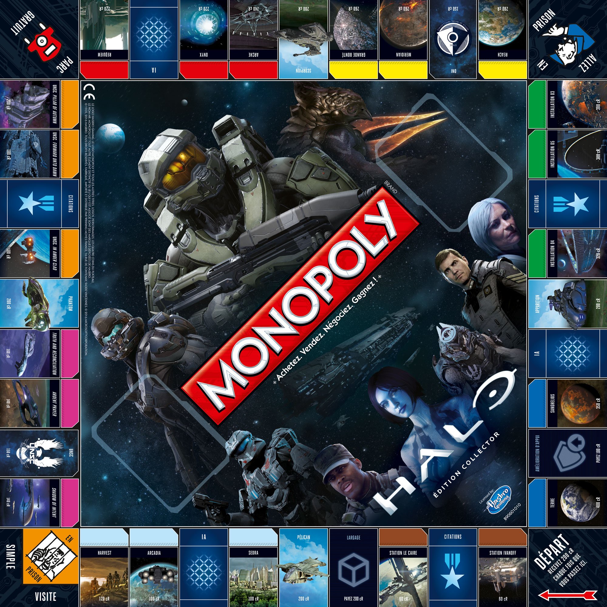 Hasbro - 0980 - Monopoly : Halo - Édition Collector - Version Française