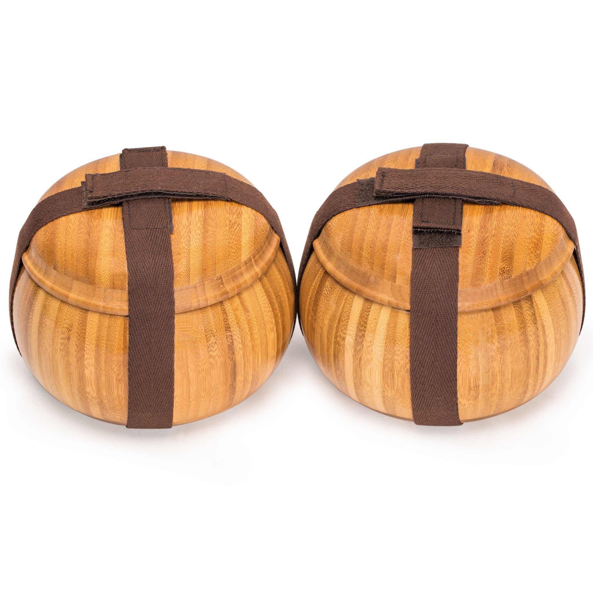 Yellow Mountain Imports Double Convex Melamine Go Game Stones Set with Bamboo Bowls - Size 33 (9 millimeters) - Image 3