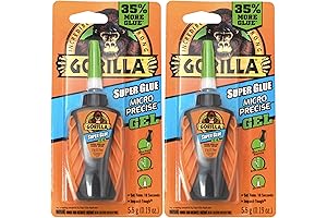 Gorilla Super Glue Micro Precise Super Glue Gel: Bring Your Precision Repairs to Life