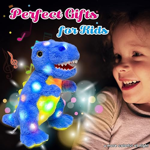 Vista 59 de Cuteoy Peluche de unicornio blanco con luces LED, regalo de cumpleaños y Navidad, juguete para niños pequeños, 15 pulgadas