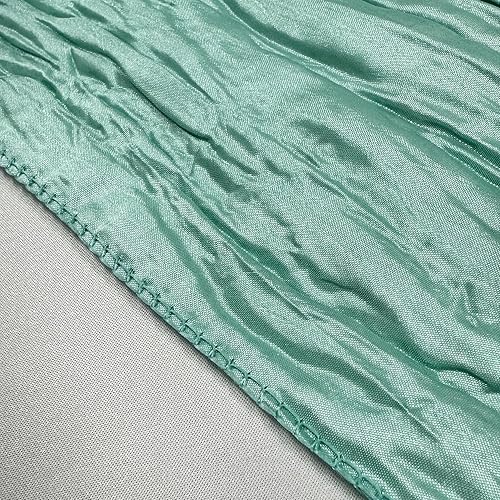 Miniatura 10 de YOUR CHAIR COVERS - Bandas de silla de tafetán arrugadas doradas (paquete de 10), bandas para sillas para bodas, eventos, hoteles y servicios de