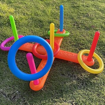 Ring toss Game for Kids Outdoor, Yard Toss Game for Kids & Family - Ring Toss Games, Indoor and Outdoor Sports Toys, Beach Toys, Swimming Pool Toy, Children's Birthday Gift.