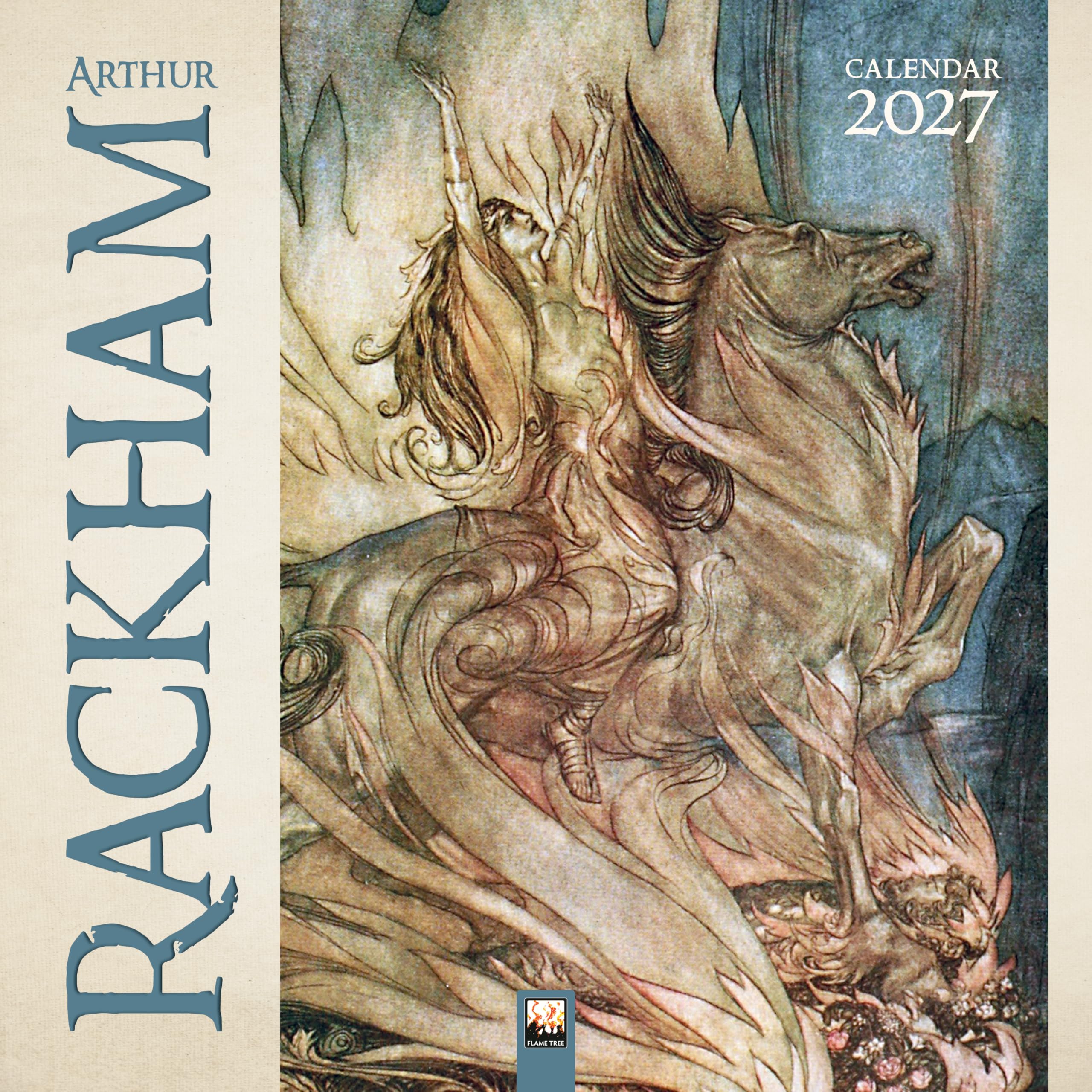 Flame Tree Calendars Arthur Rackham Wall Calendar 2027 (Art Calendar)