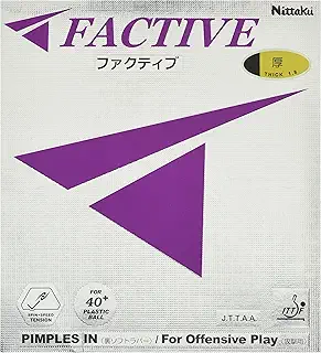 ニッタク(Nittaku) 卓球 ラバー ファクティブ 裏ソフト テンション NR-8720(スピン)