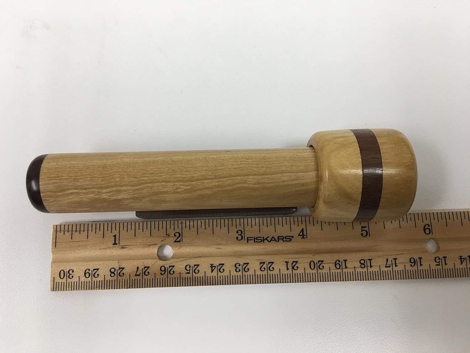 N and J Kaleidoscope in Solid Jalneem Wood, 5 1/2 Inch Barrel, Separate Turning Chamber, Accented with Walnut. Handcrafted in U S A !