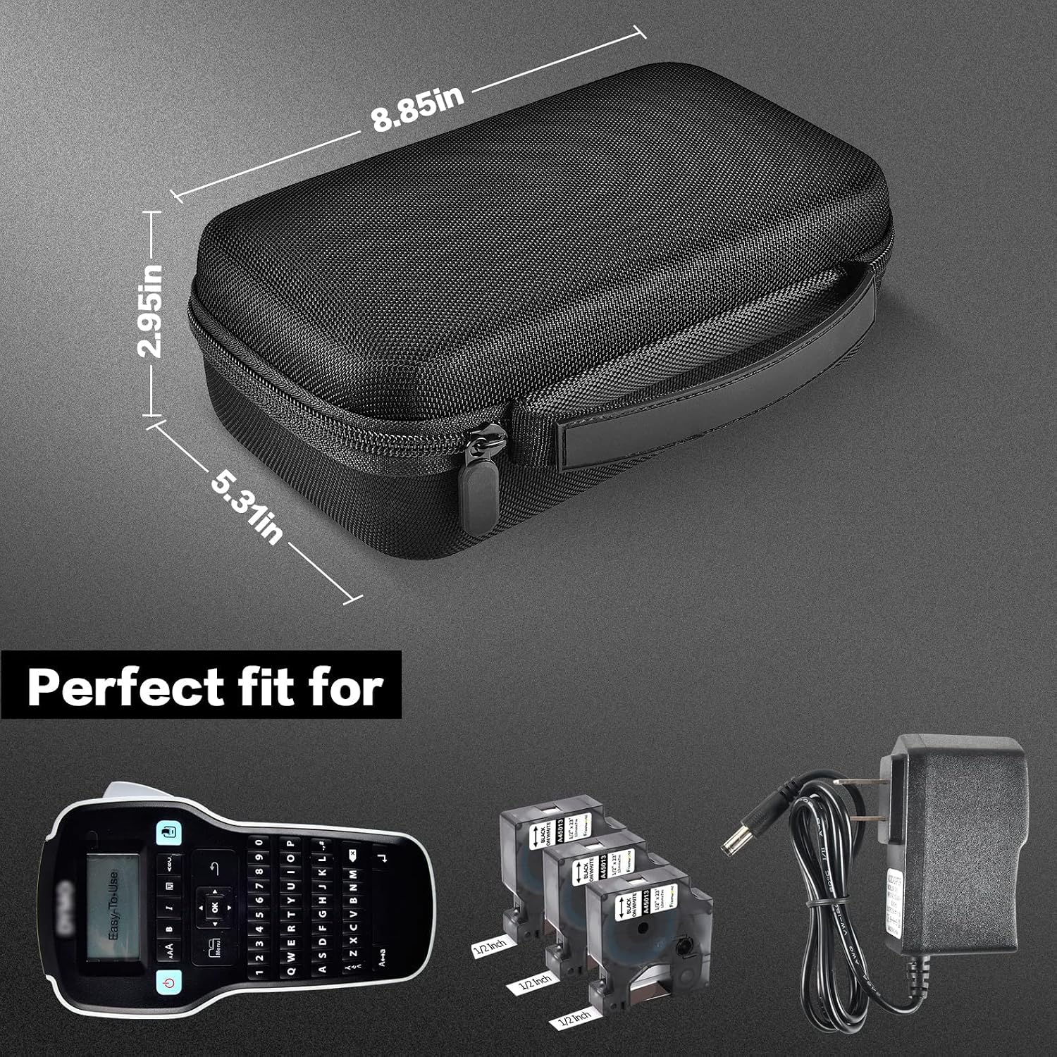 Boobowl Label Maker Case for DYMO LabelManager 160 and D1 Tapes, Case Only image 2