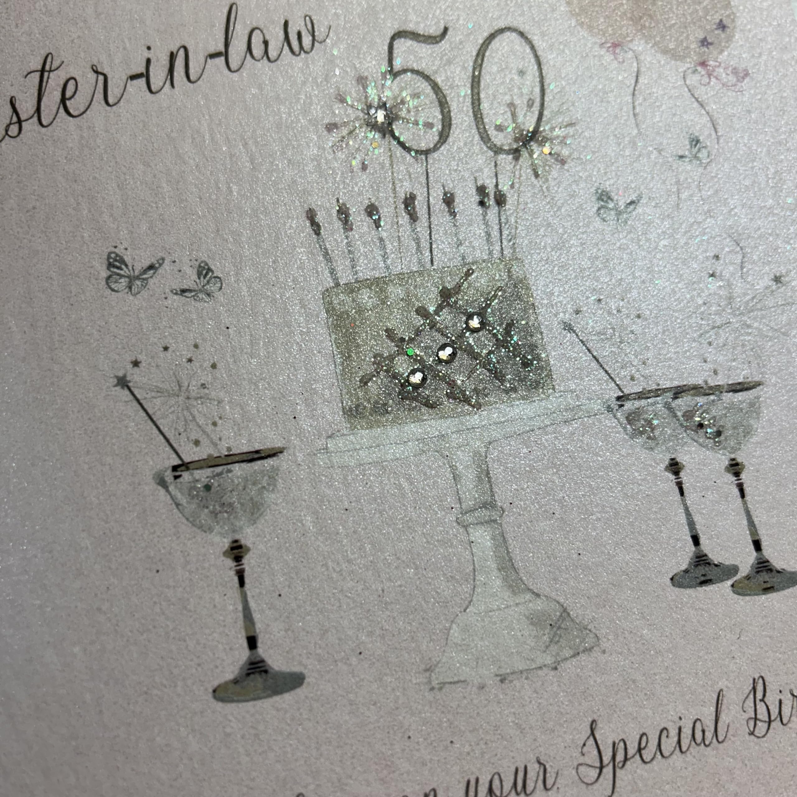 WHITE COTTON CARDS Biglietto Di Auguri Per Il 50° Compleanno [in