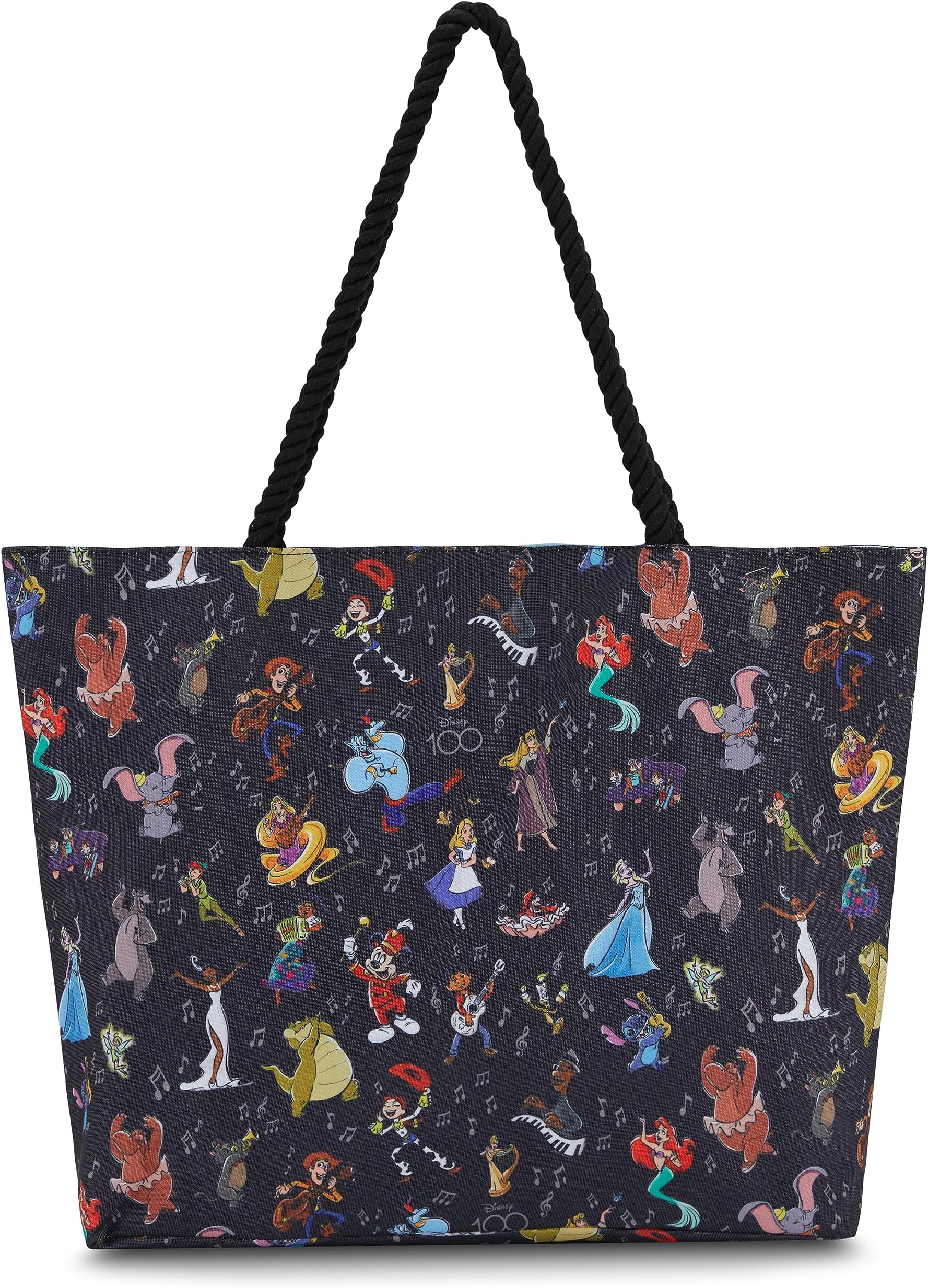 Disney Mickey and Stitch Tote bag - Girls, Boys, Teens, Adults - Mickey Minnie Mouse, Stitch, Classic Canvas Tote Travel Bag