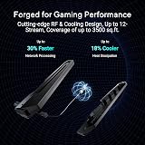 ASUS ROG GT-BE19000 - Routeur Gaming Wi-FI 7 - Tri-Bande - débit de 19Gb/s - Nouvelle Bande passante 320MHz & 4096-QAM, Double Port 10G, Triple accélérateur de Jeu, sécurité réseau Gratuite, AiMesh - 5