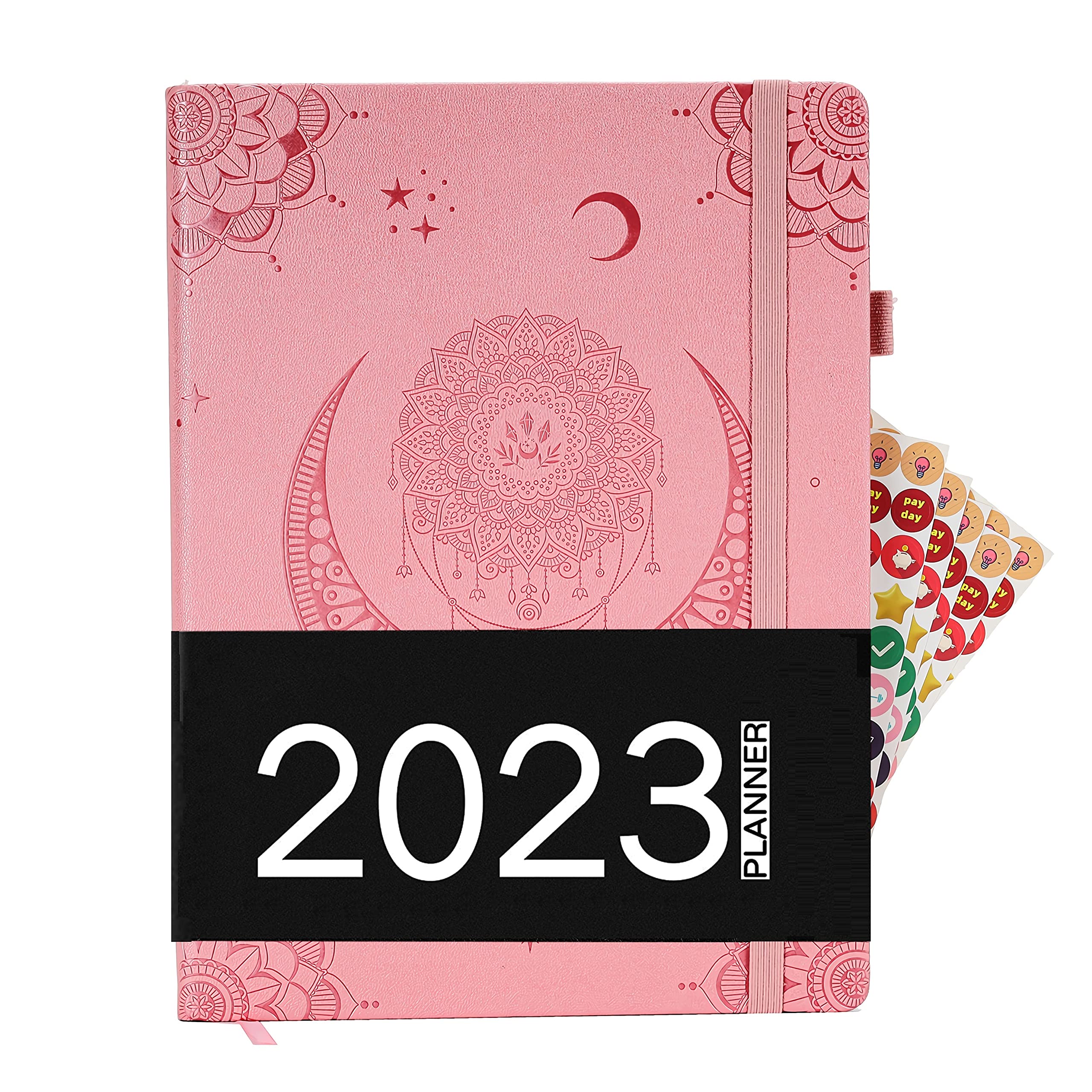 Photo 1 of Weekival 2023 daily weekly monthly planner with calendar 8.5 x 11 hardcover 2023-2024 happy planner planner weekly and monthly 2023 planner with stickers (wtezwe4tqryd-3)