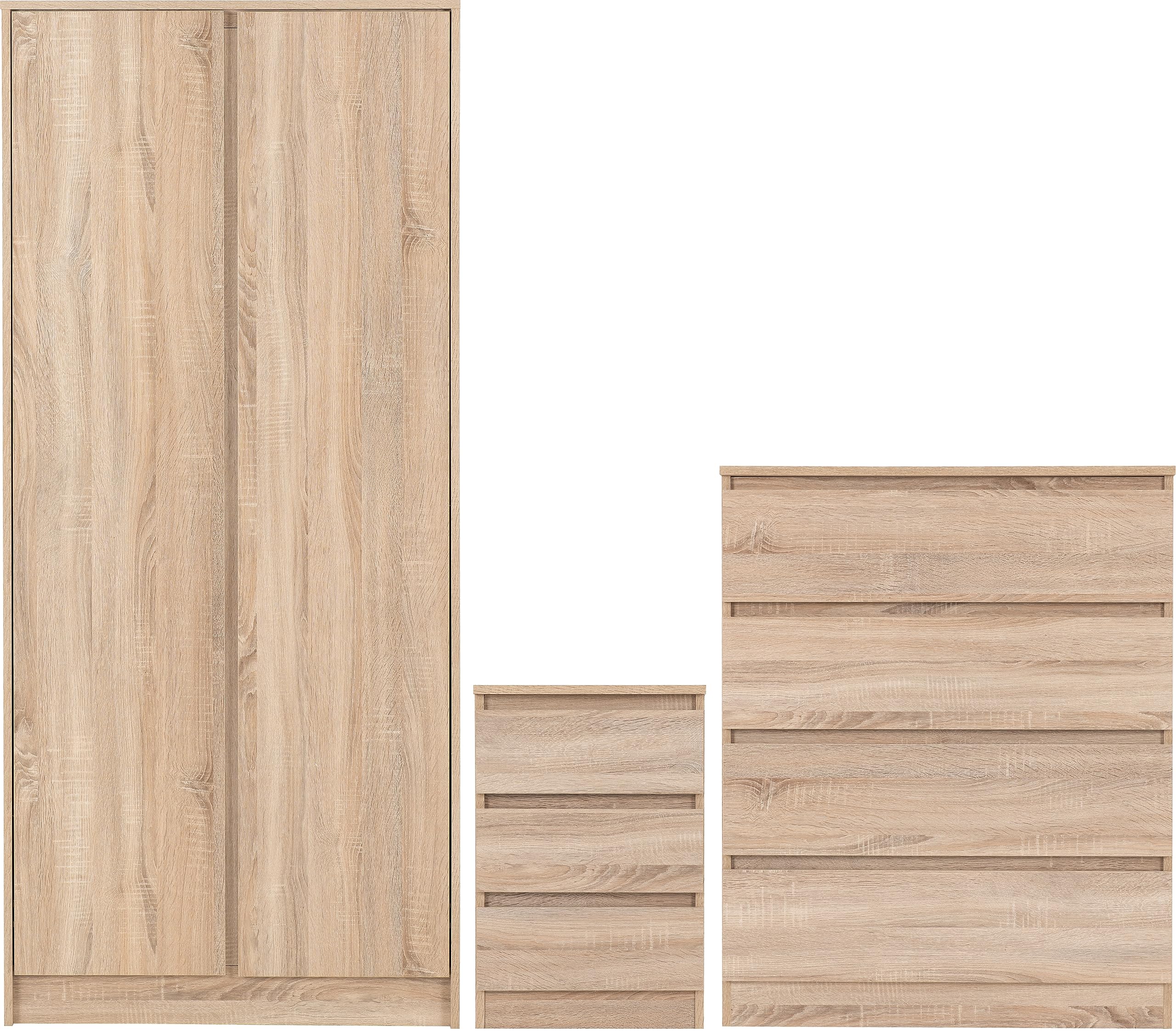 Seconique Malvern Trio Set in Sonoma Oak Effect
