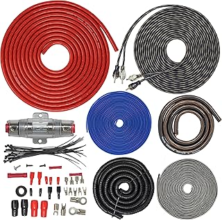 SoundBox ECK4v2, 4 Gauge Amp Kit - Complete Amplifier Install Wiring - 2500W