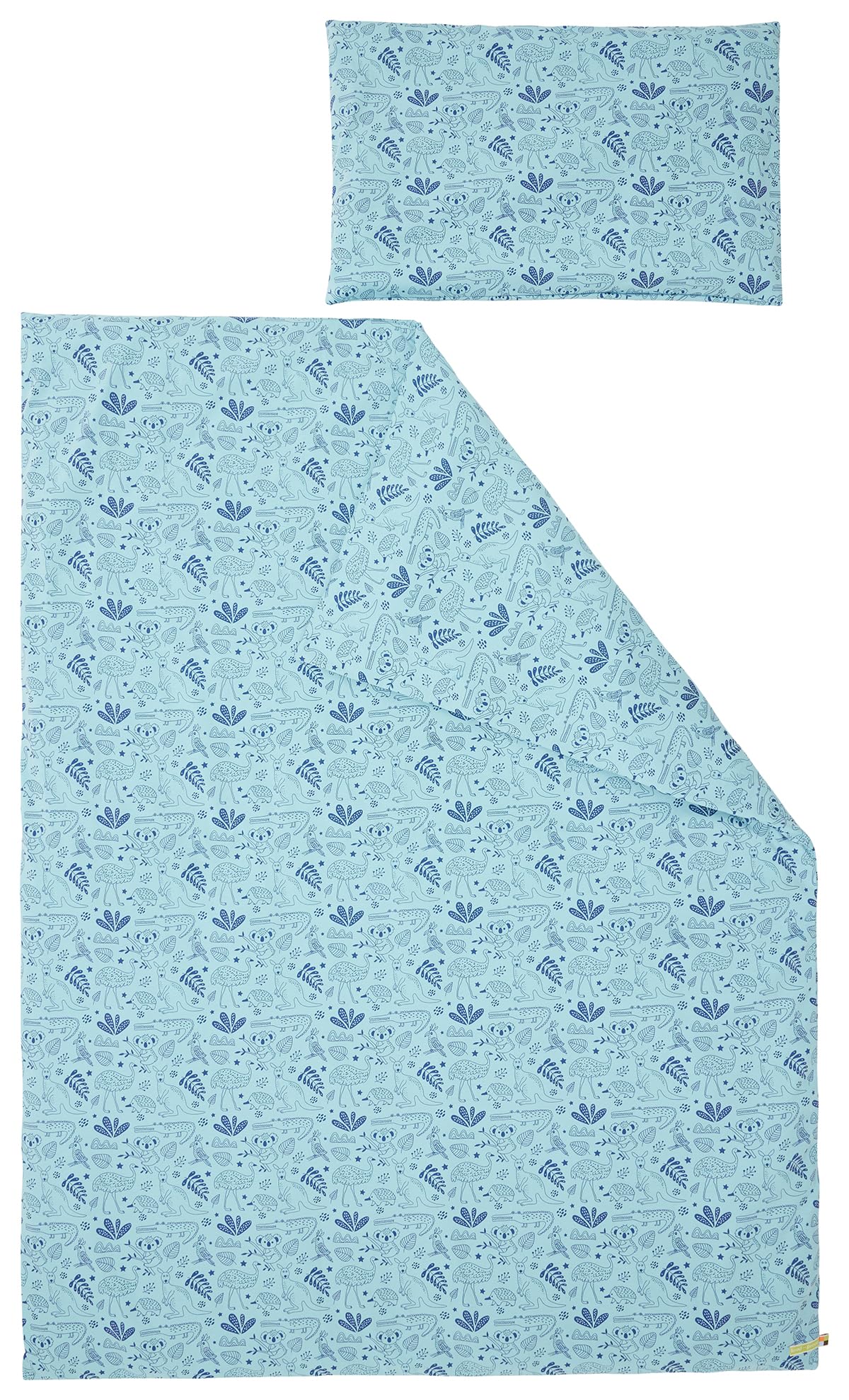 Kinder Jersey Bettwäsche-Set aus Bio Baumwolle 100 x 135cm, Kissen 40 x 60cm, GOTS zertifiziert