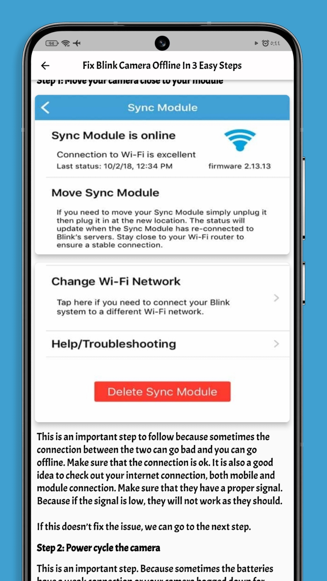 Blink mini for Android