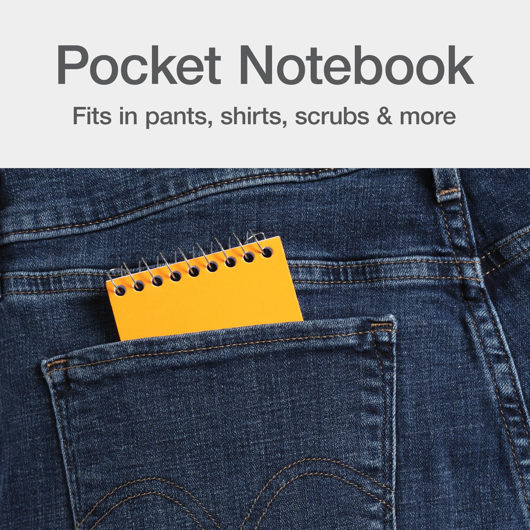 Oxford Spiral Memo Pads, Top Wire Bound, 3 x 5 Inch Pocket Notepad, College Ruled, 6 Assorted Pastel Colors, 75 Sheets, 12 Pack (25093) - Image 7