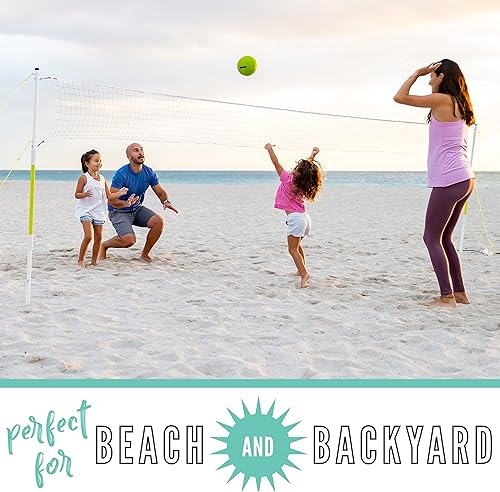 Miniatura 9 de Franklin Sports Fun 5 Combo de juego para exteriores, patio, playa + juegos de campamento para niños, bádminton, voleibol, lanzamiento volador