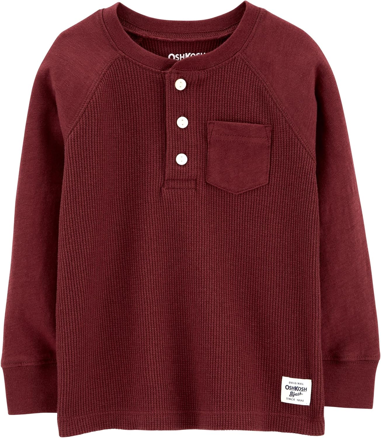 OSHKOSH B'GOSH Boys' Thermal Pocket Henley