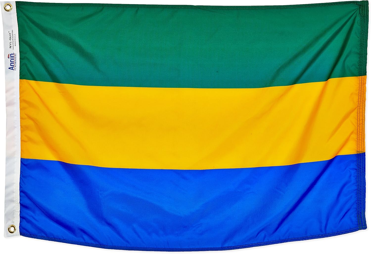Annin Flagmakers Gabon Flag USA-Made to Official United Nations Design Specifications, 2 x 3 Feet (Model 192753)