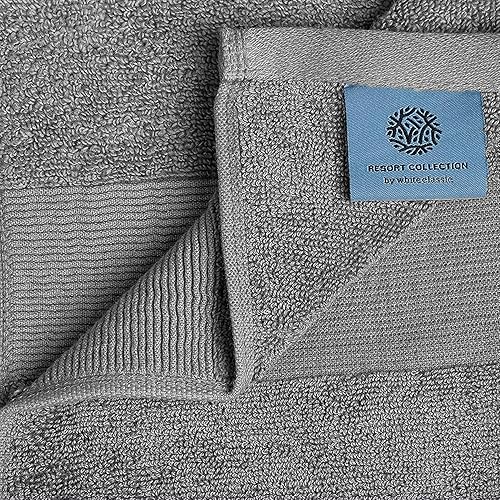 Miniatura 4 de White Classic Resort Collection - Toallas de mano suaves  Toalla de mano de algodón absorbente y felpa de hotel de lujo de 16 x 27 pulgadas 6