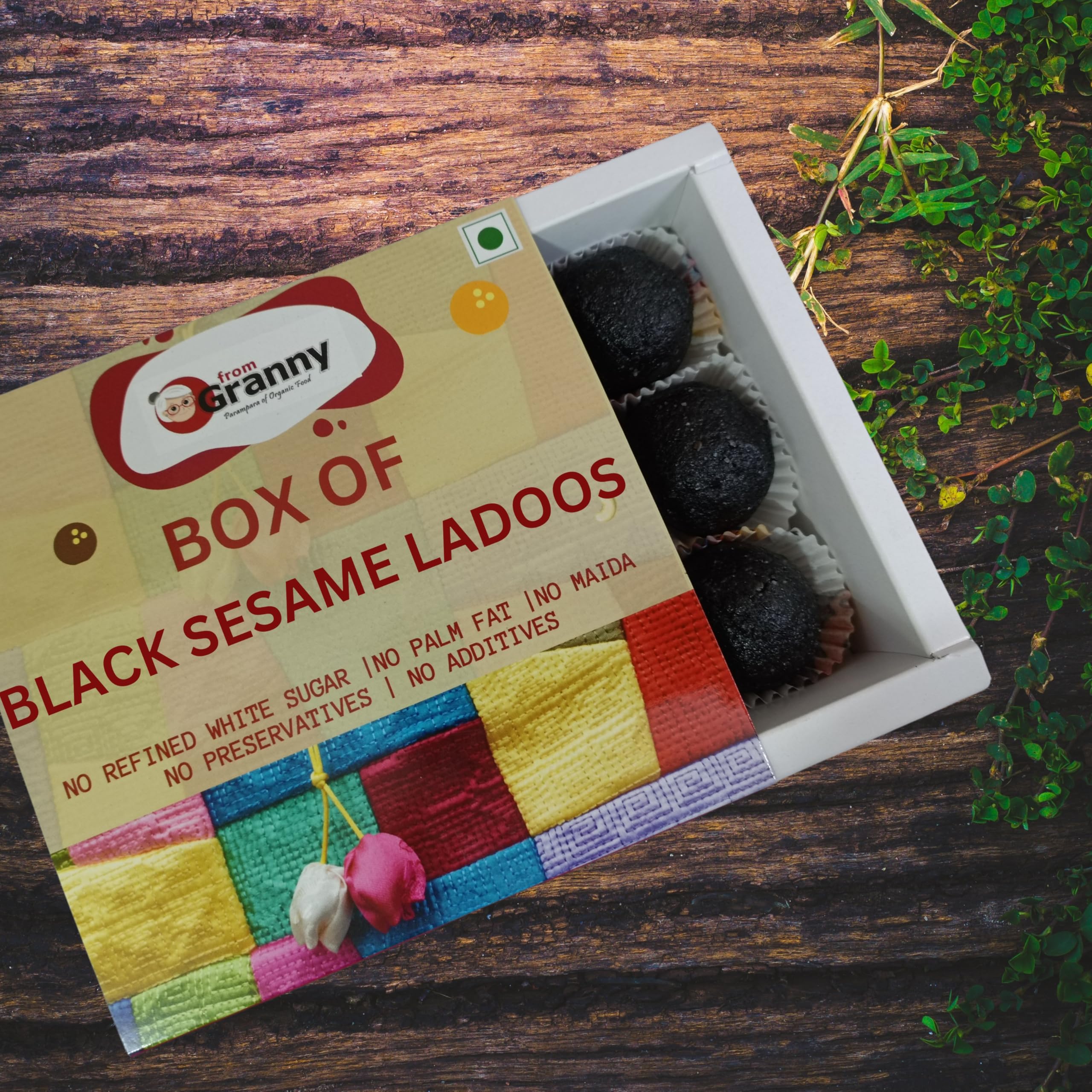 From Granny - Black Sesame Laddu | Black Til Laddu Jaggery | Kale Til Ke Laddu | Kale Til Laddu 250g | Vegan Sweets Indian (B0CNK8SJN5) Amazon Price History, Amazon Price Tracker