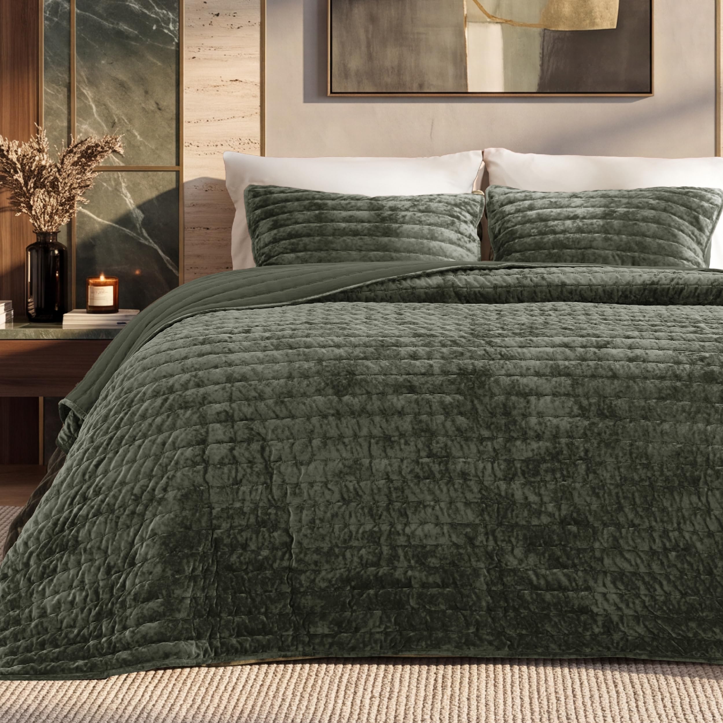 Bedsure Velvet Comforter Queen - Brown Luxury -11 Bedsure Velvet Comforter Queen - Brown Luxury -11