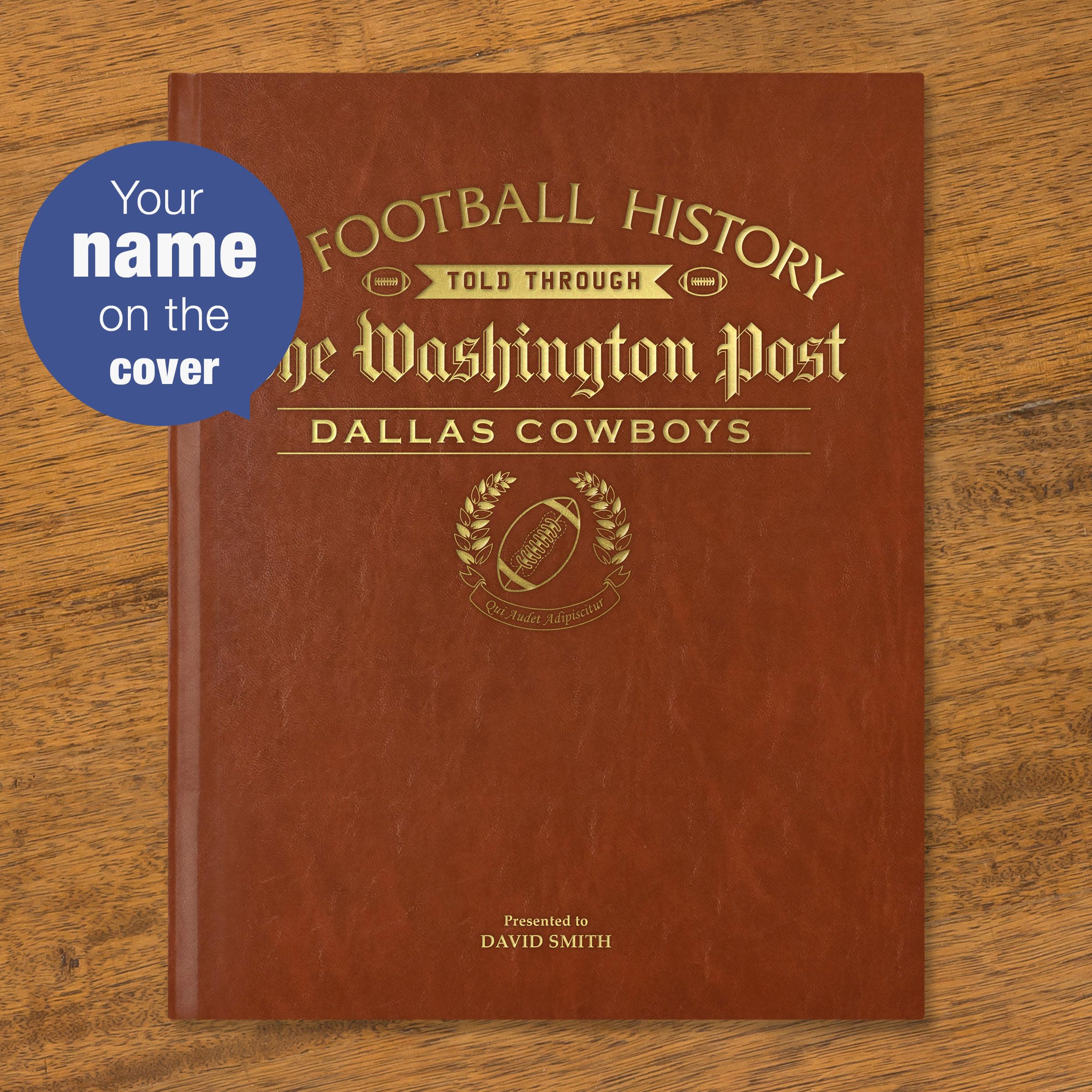 Periódicos históricos - Libro Personalizado de Historia del fútbol Americano - Regalo para fanáticos de la NFL - Historia contada a través de la Cobertura de periódicos -