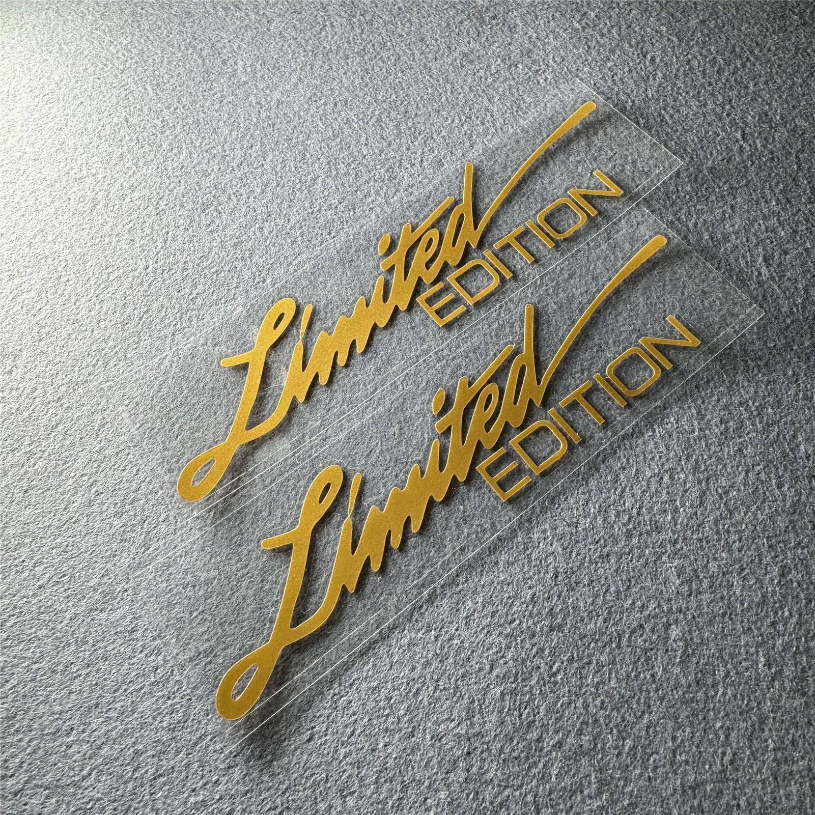 2X Car Styling Vinyl Graphic Decals for Limited Edition Truck Body Auto Rear Front Windshield Window Sticker 160x38mm (Matt Gold)