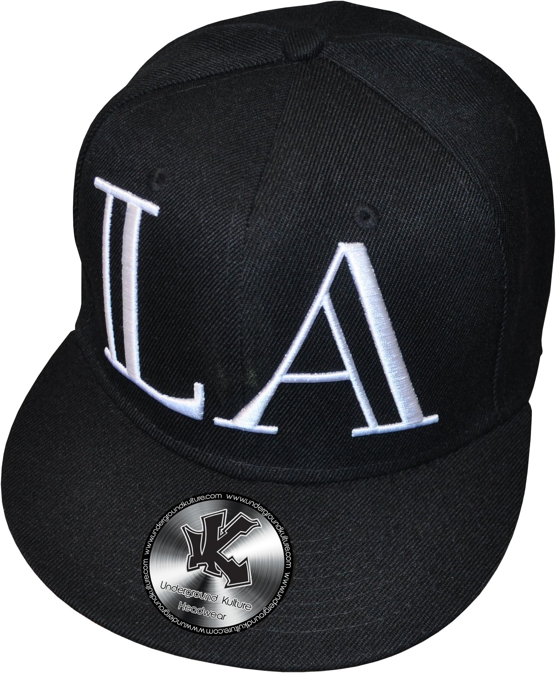Underground Kulture LA Los Type Angeles Black Snapback Baseball Cap