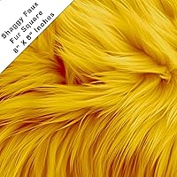 Vista 90 de FabricLA Cuadrado de piel sintética lanuda – 30 x 30 pulgadas precortado – Utiliza tela de piel sintética para bricolaje, decoración de piel