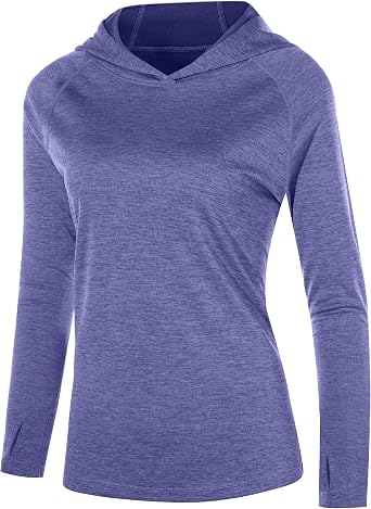 isnowood Womens Sun Protection Rash Guard, UV UPF 50+ Long Sleeve Shirts, Lightweight Top for Hiking Running Outdoor Fishing