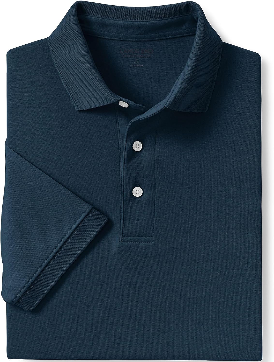 Lands' End Men's Short Sleeve American-Grown Supima Cotton Polo Shirt
